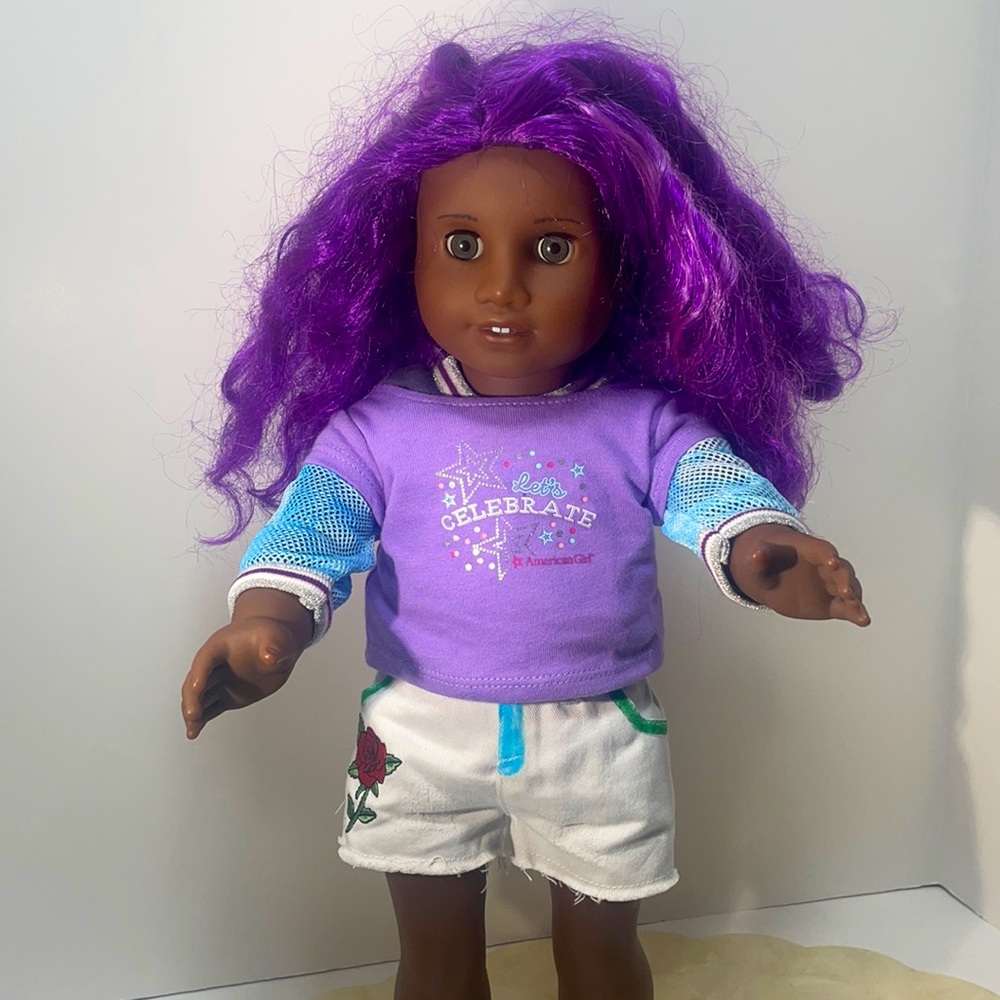 American Girl Truly Me 18 inch #91in Girly Graffiti Outfit and Celebrate Outfit.